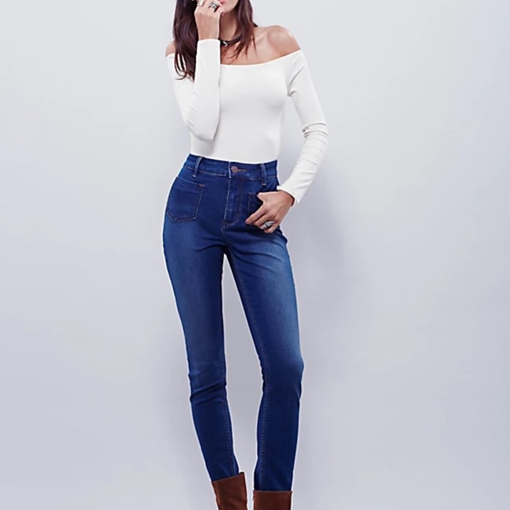 Free People Beverly High Rise Jeans